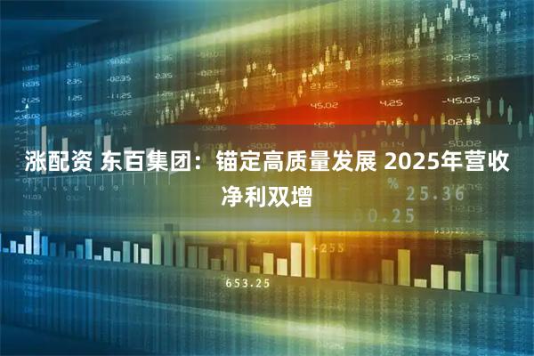 涨配资 东百集团：锚定高质量发展 2025年营收净利双增