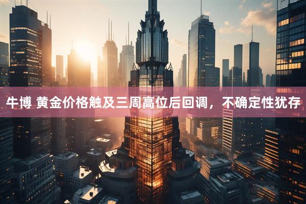 牛博 黄金价格触及三周高位后回调，不确定性犹存
