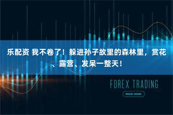 乐配资 我不卷了！躲进孙子故里的森林里，赏花、露营、发呆一整天！