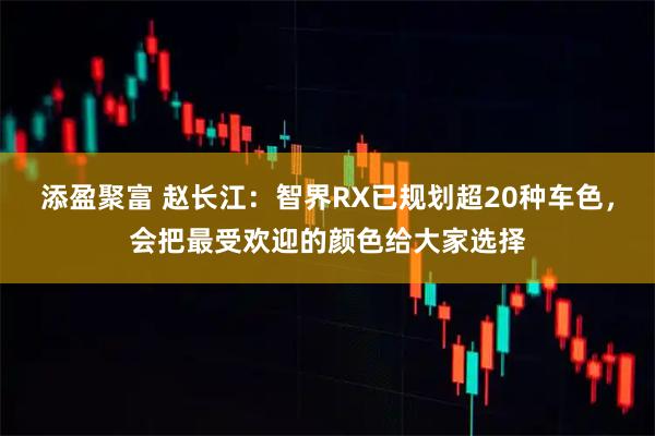 添盈聚富 赵长江：智界RX已规划超20种车色，会把最受欢迎的颜色给大家选择